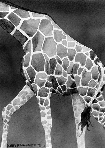 NFT-Giraffe Black and White